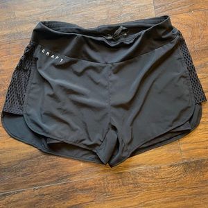 Black Craft Running Shorts